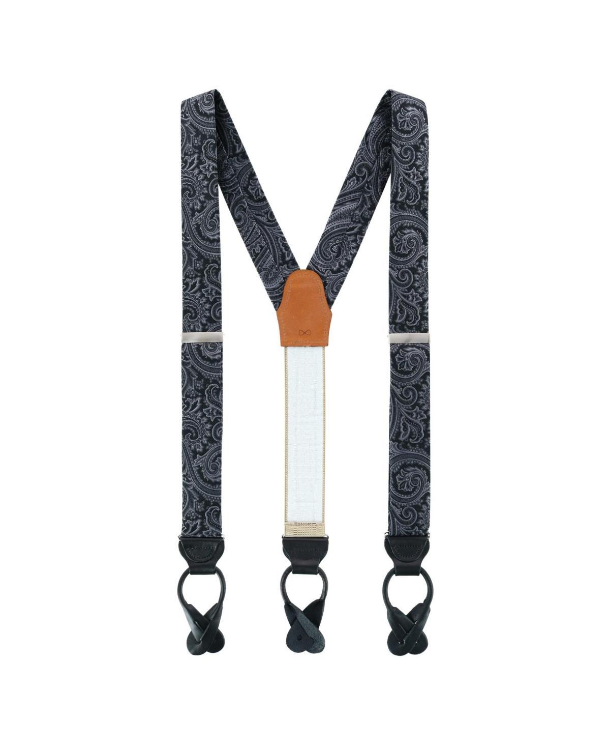 Trafalgar Mens Sobee Silk Button End Suspenders Product Image