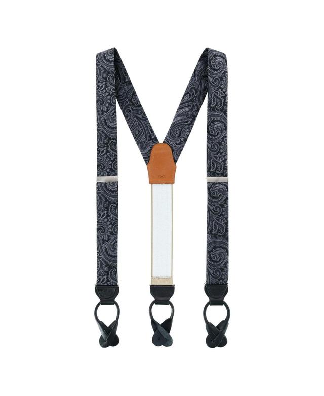 Trafalgar Mens Sobee Silk Button End Suspenders Product Image