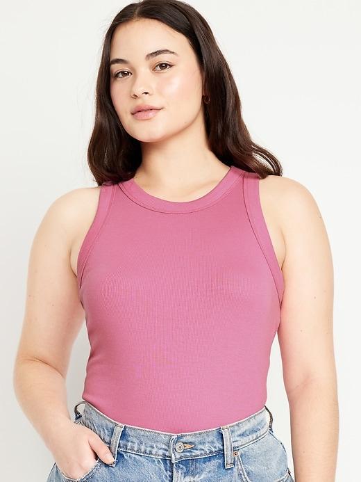 Snug Cropped Tank Top for Women Product Image