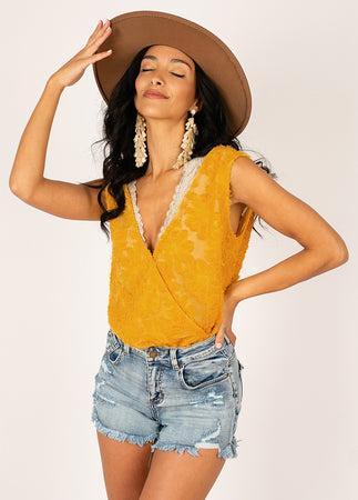 Floraine Bodysuit in Sunflower Product Image