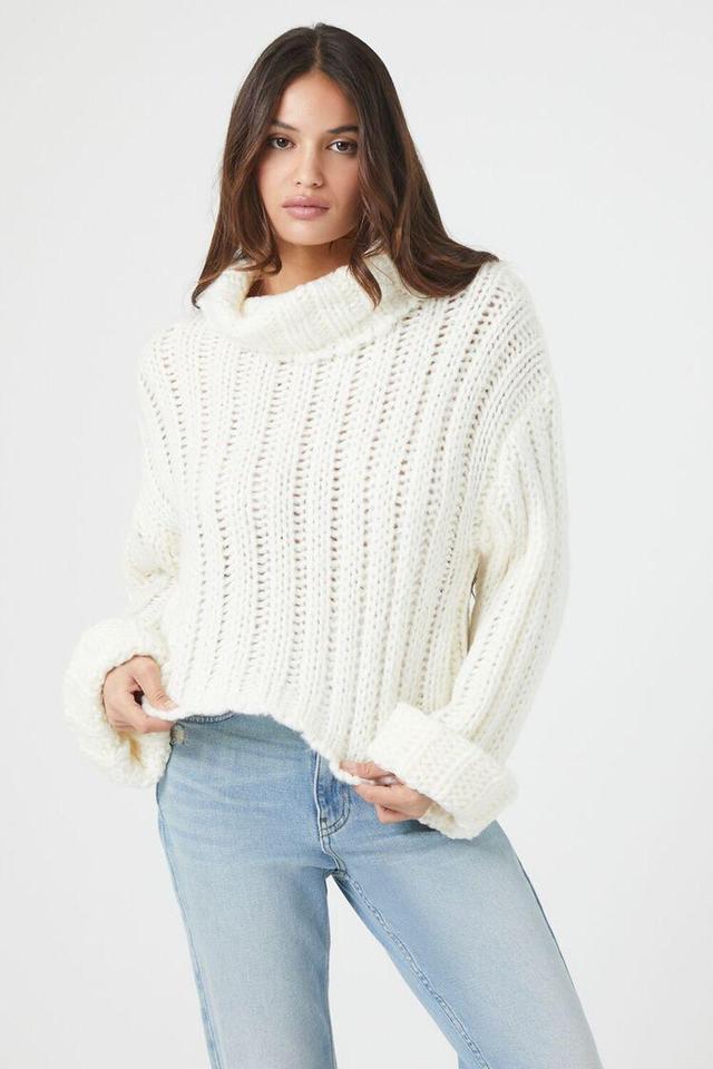 Turtleneck Cropped Sweater | Forever 21 Product Image