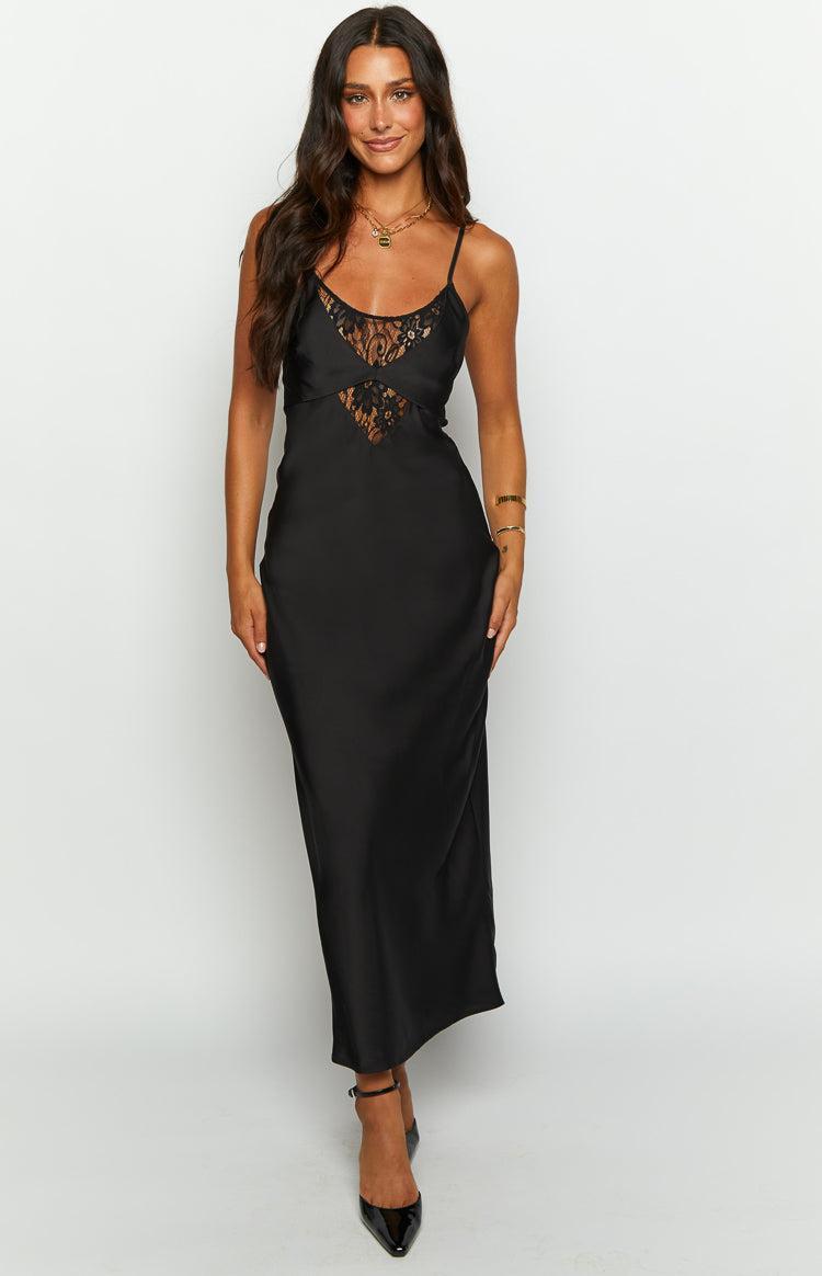 Elery Black Midi Dress Product Image