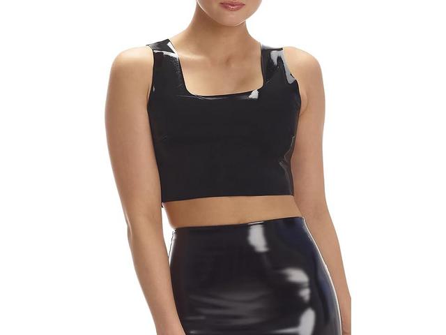 Commando Faux Patent Leather Crop Top FLT110 Women's Lingerie Product Image