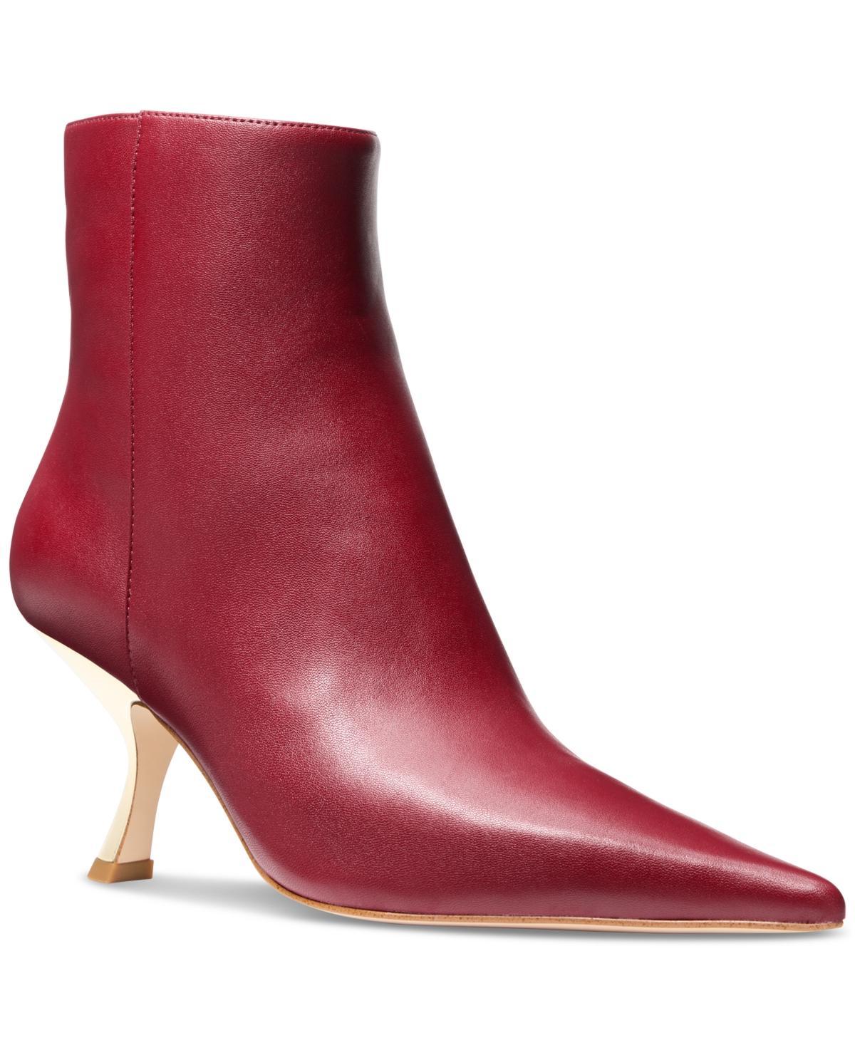 Michael Michael Kors Womens Luna Leather Ankle Booties Product Image