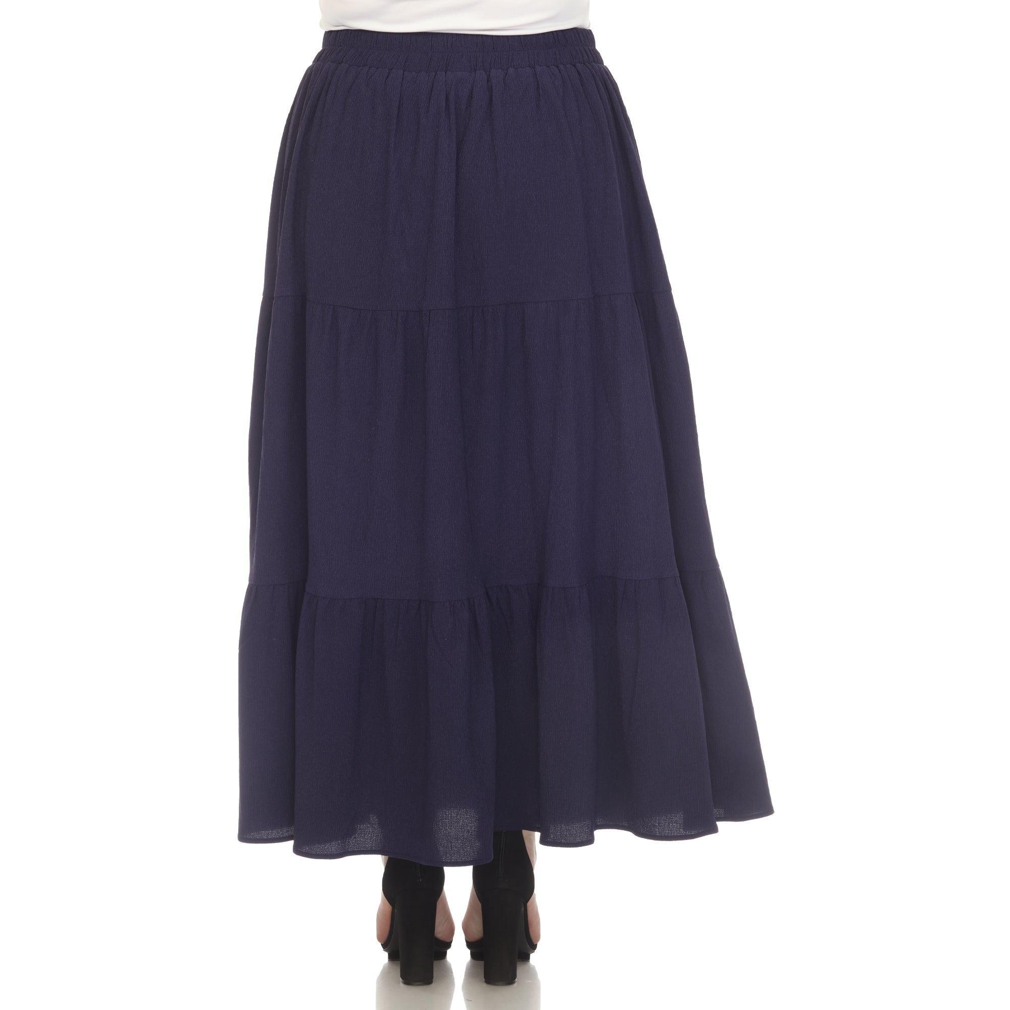 Pleated Tiered Maxi Skirt - Plus Product Image