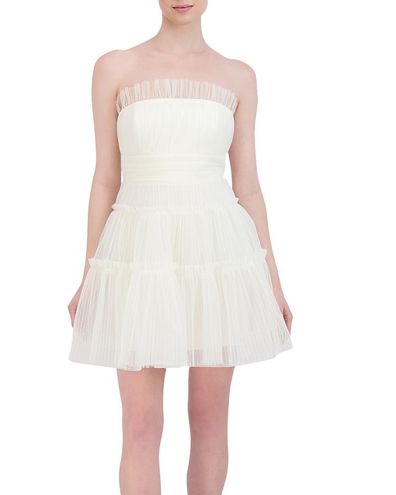 Womens Tulle Corseted Mini Dress Product Image