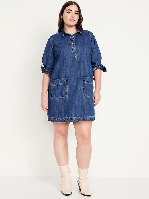 Jean Popover Shirt Dress Product Image