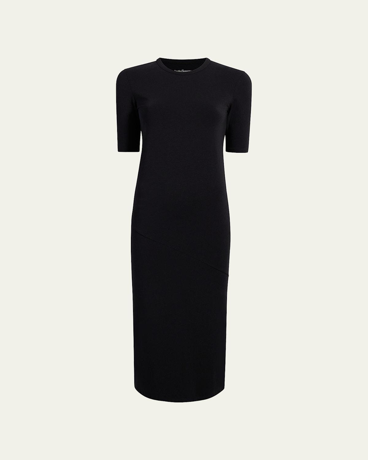 Womens Crewneck Body-Con Midi-Dress Product Image