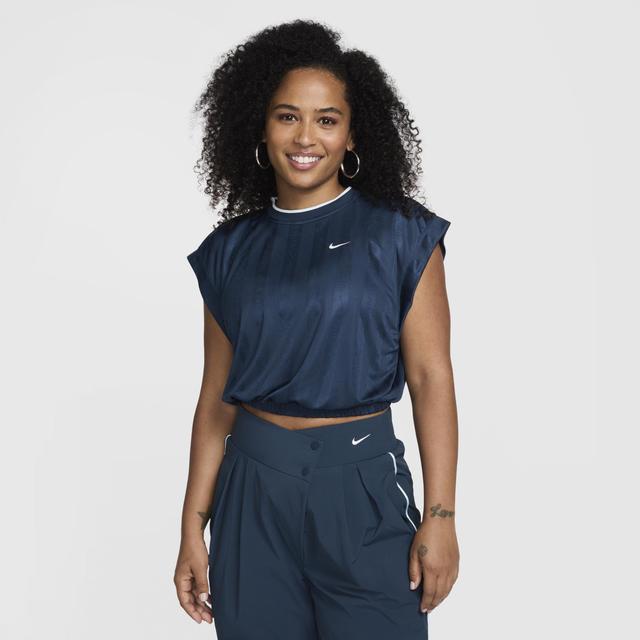 Womens Nike Sportswear Collection Dri-FIT Short-Sleeve Jacquard Jersey Product Image