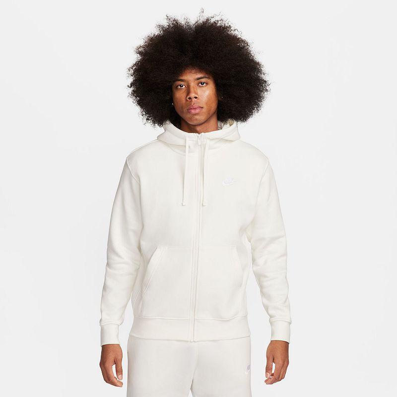 Club Zip-up Logo Hoodie In Rattan/rattan/white Product Image