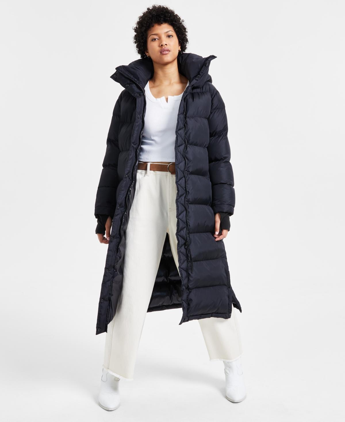 S13 Womens Harper Hooded Water-Resistant Maxi Puffer Coat Product Image