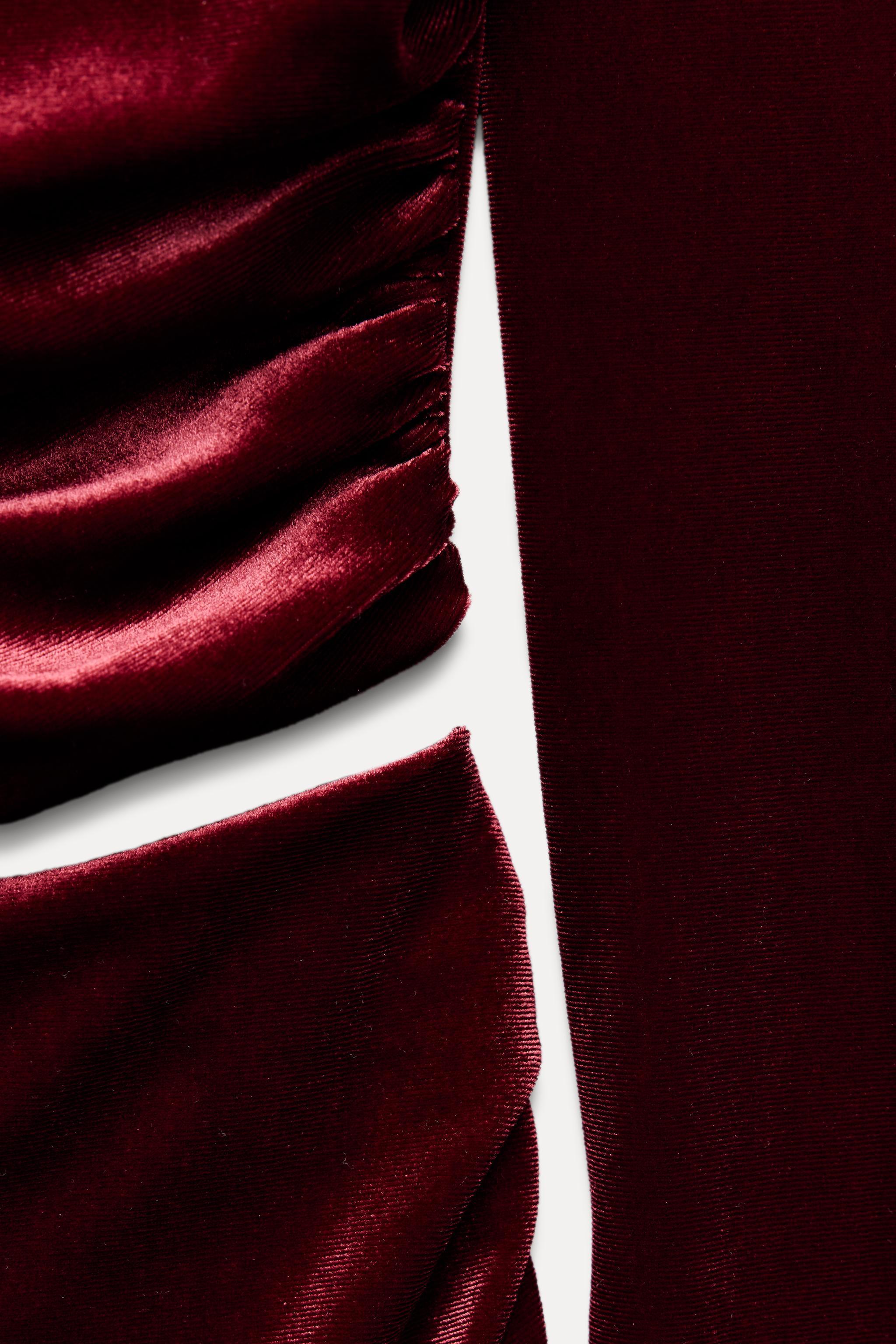 VELVET MIDI DRESS Product Image