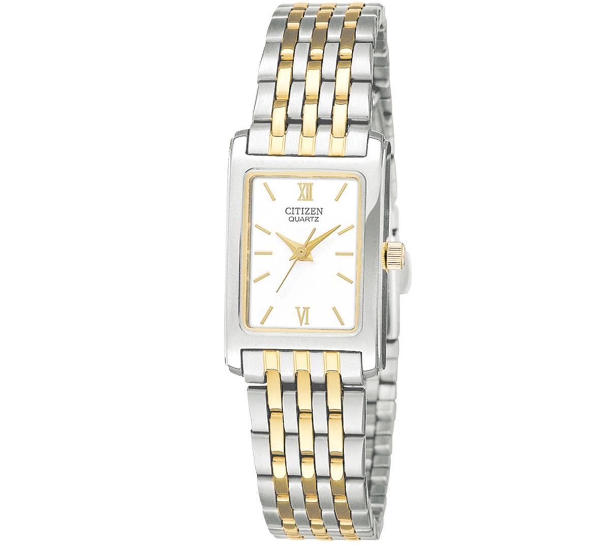 Citizen Womens Two Tone Stainless Steel Bracelet Watch 18mm EJ5854-56A Product Image