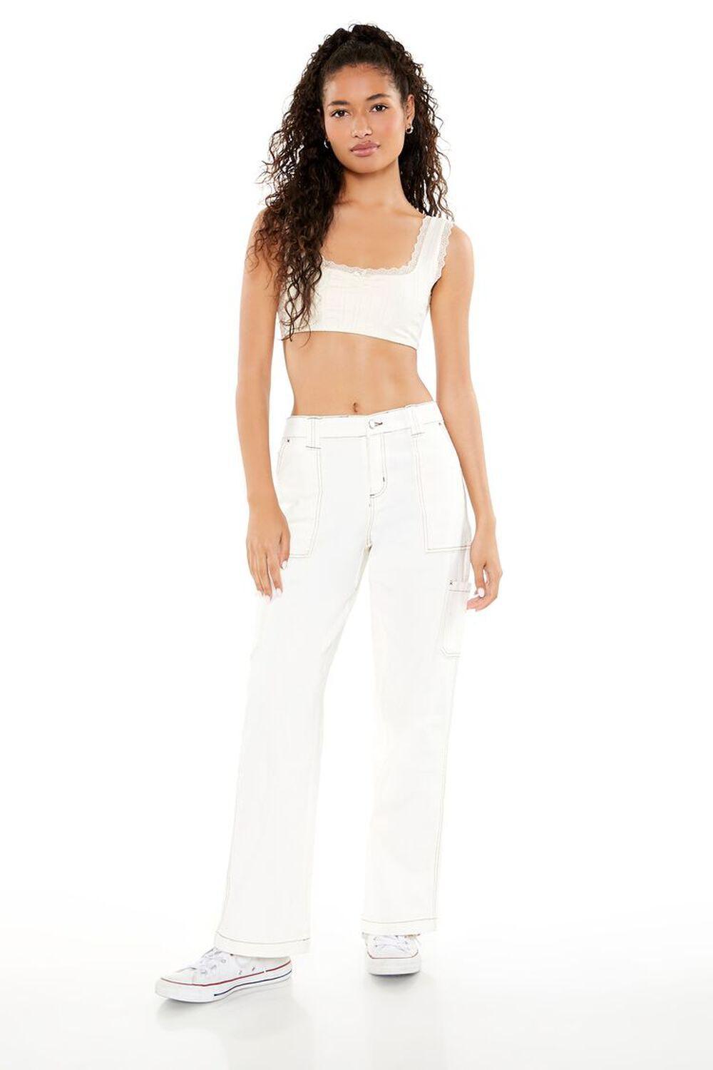 Mid-Rise Utility Cargo Pants | Forever 21 Product Image