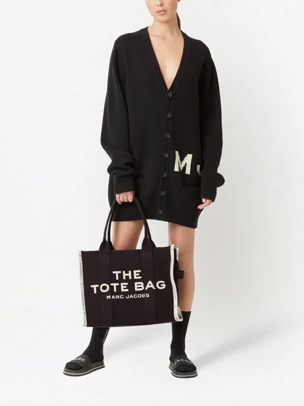 MARC JACOBS The Large Tote Canvas Bag In Black Product Image