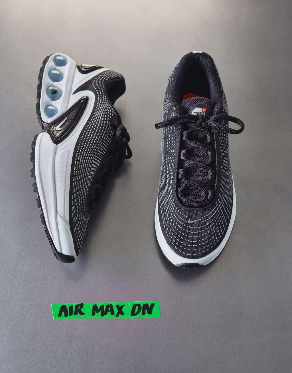 Nike Air Max DN sneakers in black and white Product Image