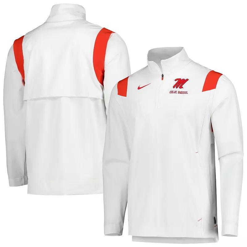 Mens Nike Ole Miss Rebels 2022 Coaches Sideline Quarter-Zip Top Product Image