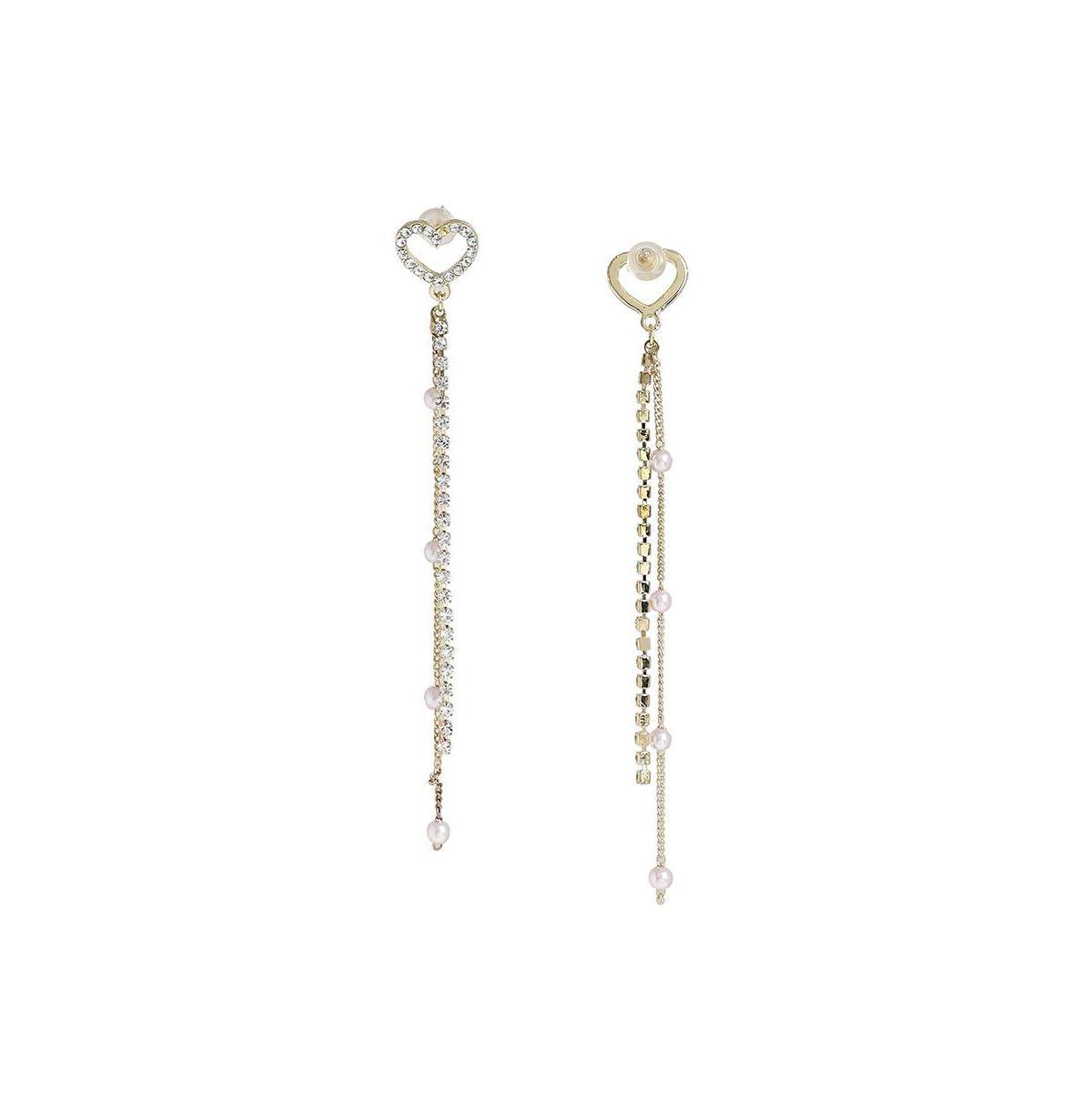 Sohi Womens Sleek Drop Earrings Product Image