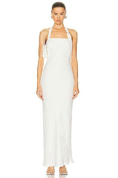 St. Agni Linen Bias Maxi Dress Product Image