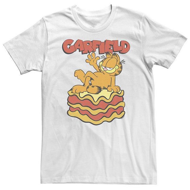 Big & Tall Garfield Lasagna Bed Portrait Tee, Mens Product Image