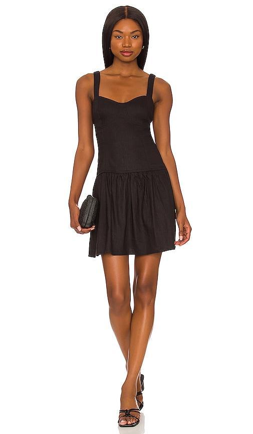 LPA Betta Mini Dress in Black - Black. Size S (also in XS, M). Product Image