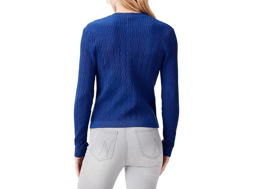 NIC  ZOE Textured Knit Crew Neck Long Sleeve Cardigan Sweater Product Image