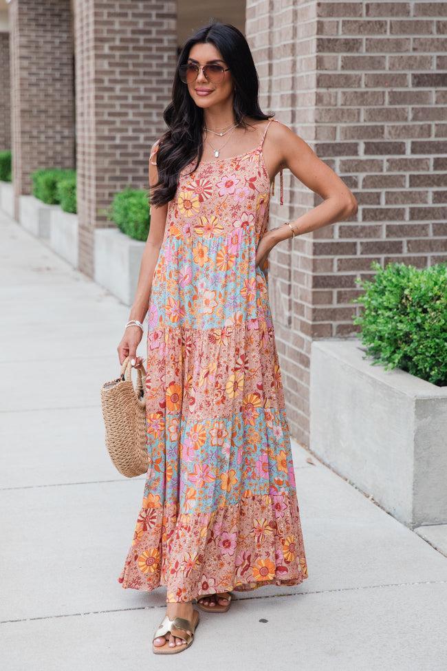 Enchanted To Meet You Multi Print Maxi Dress Product Image