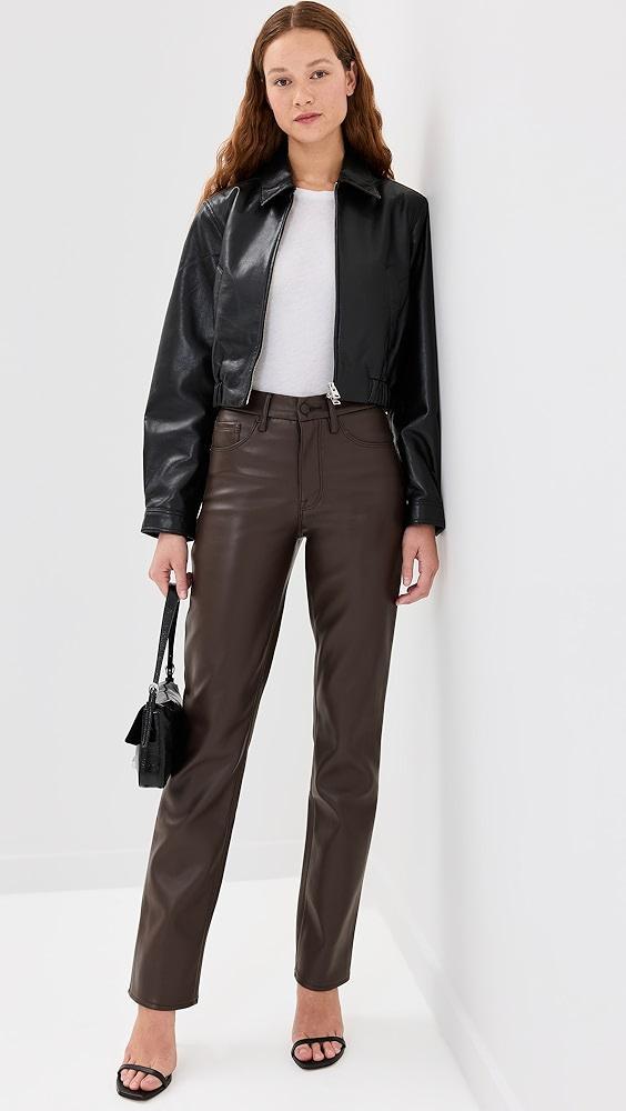 Good American Better Than Leather Good Icon Pants | Shopbop Product Image