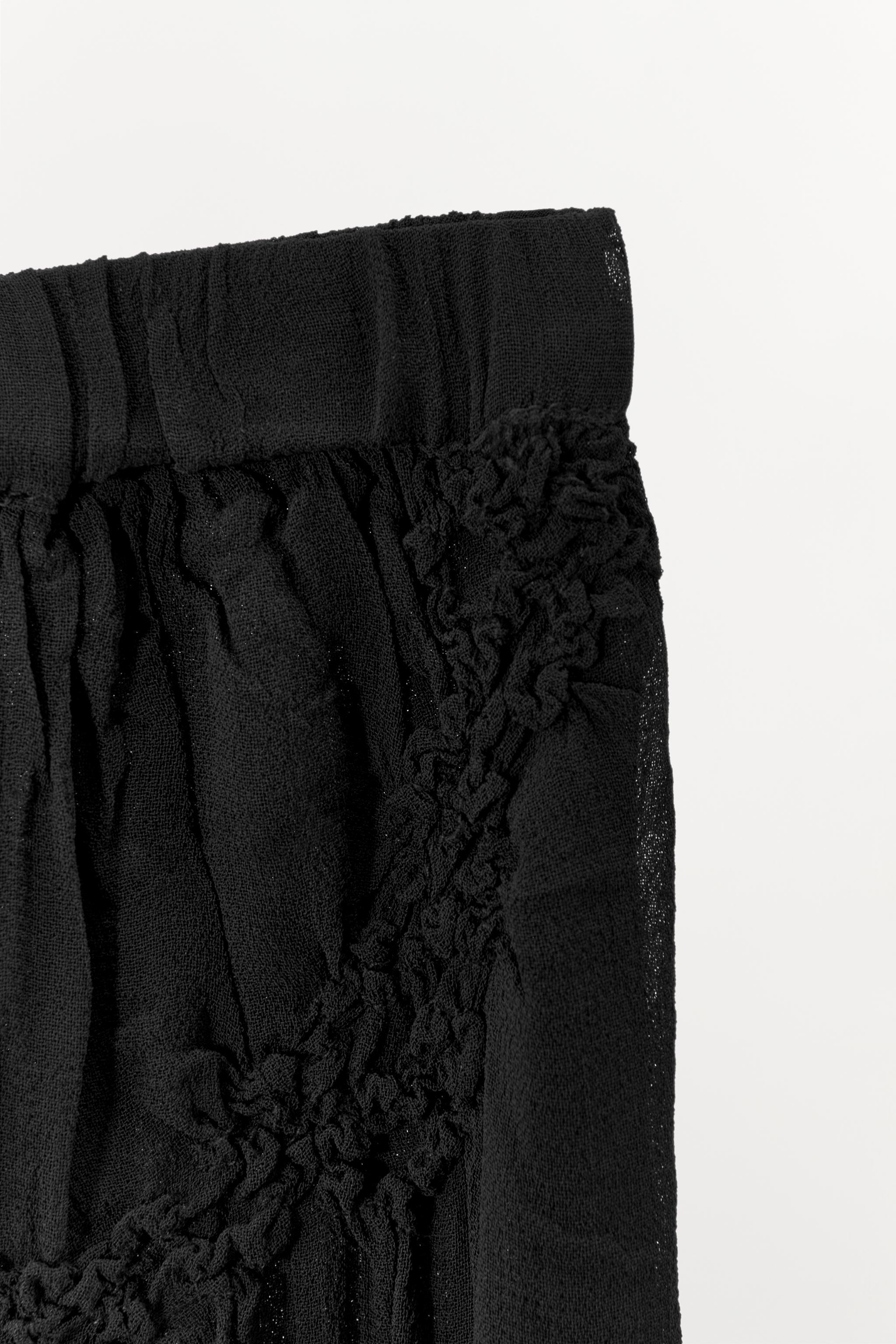 ASYMMETRIC SKIRT WITH TEXTURED RUCHING Product Image