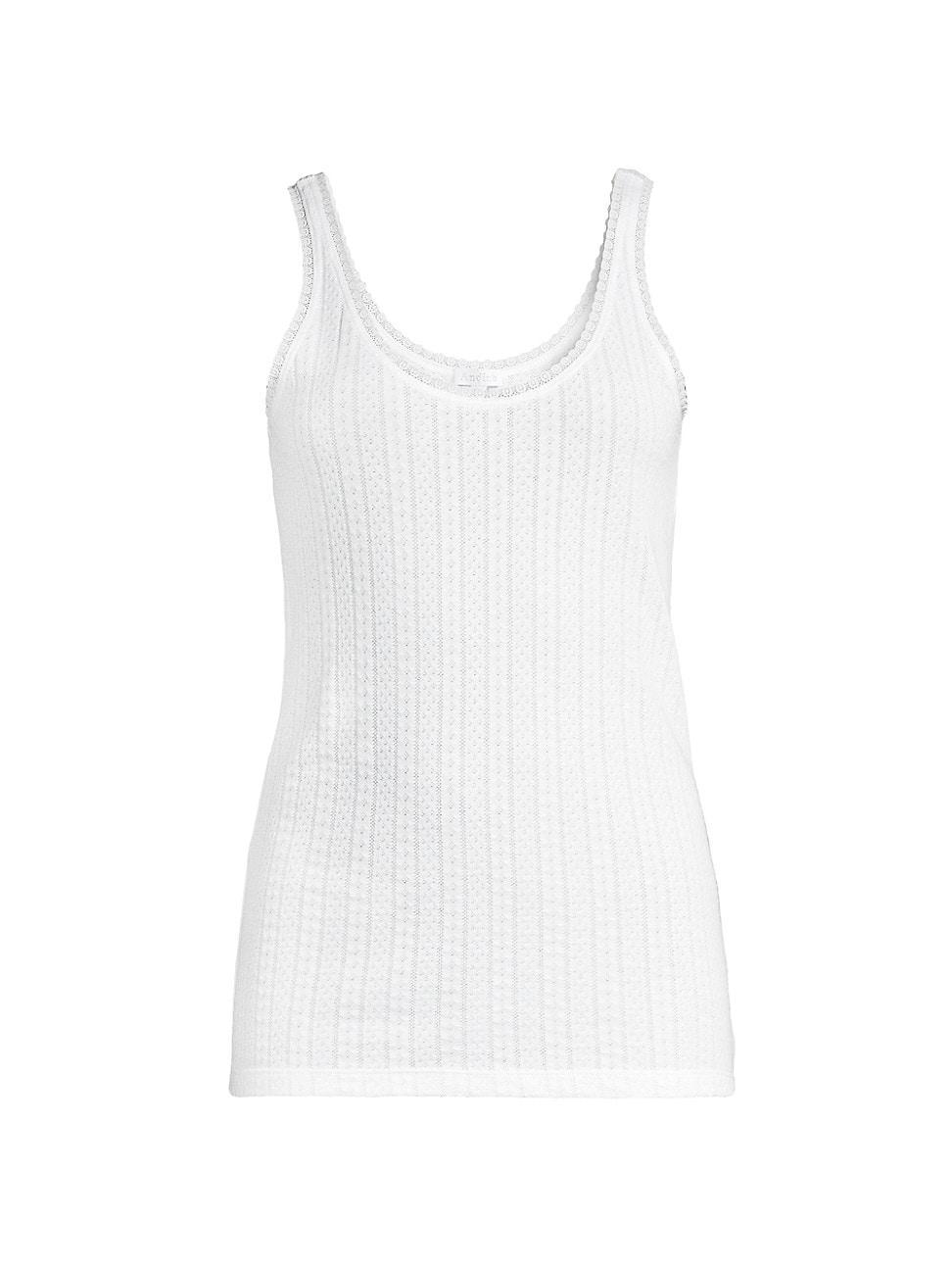 Womens Amelie Pointelle Tank Top Product Image