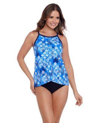 ShapeSolver by Penbrooke Womens ShapeSolver High Neck Tankini Swimsuit Top Product Image