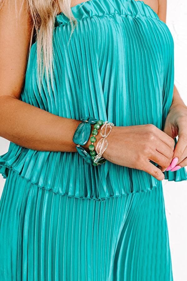 Plan For Cabo Bracelet Set In Turquoise Product Image