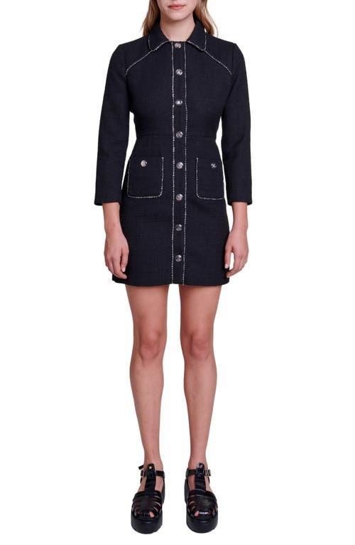 maje Randaille Long Sleeve Coat Dress Product Image