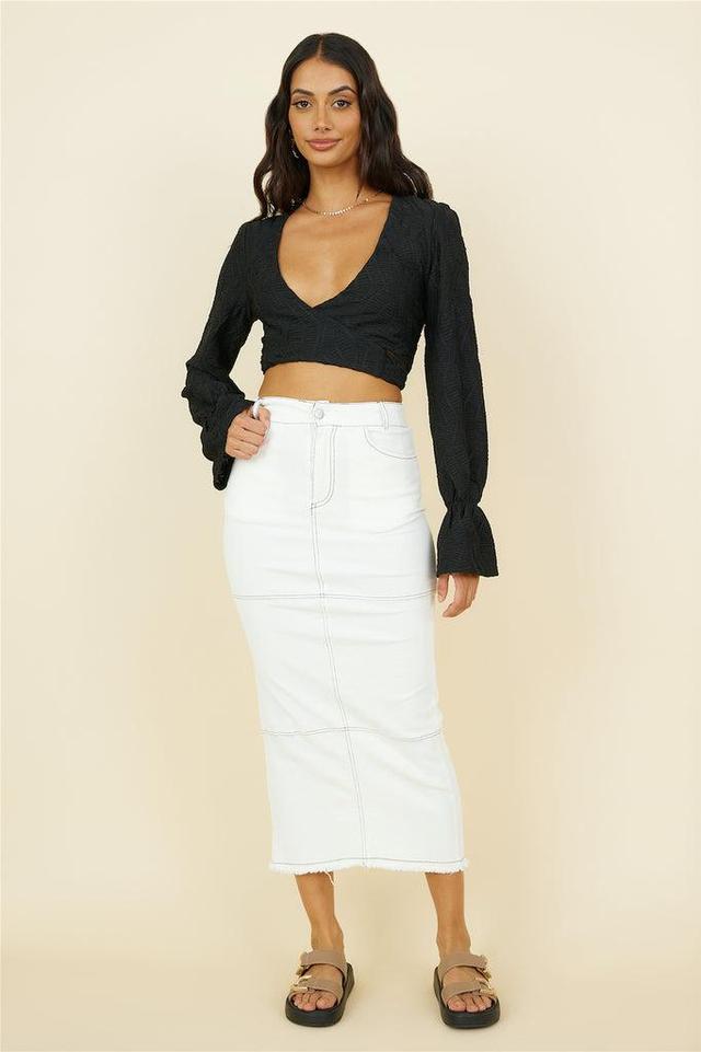 Willow Tree Maxi Skirt White Product Image