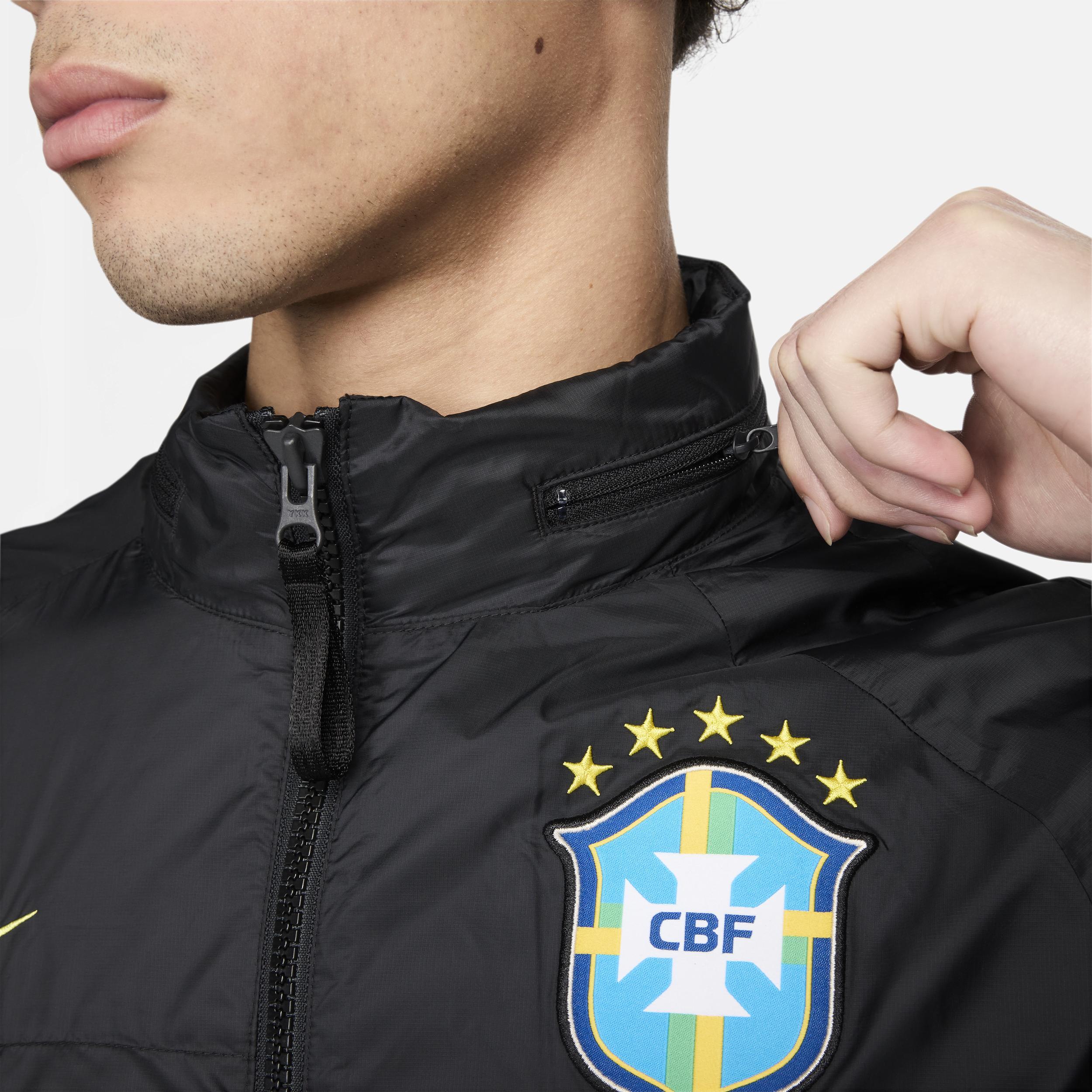 Brazil Nike Mens Soccer Halo Jacket Product Image