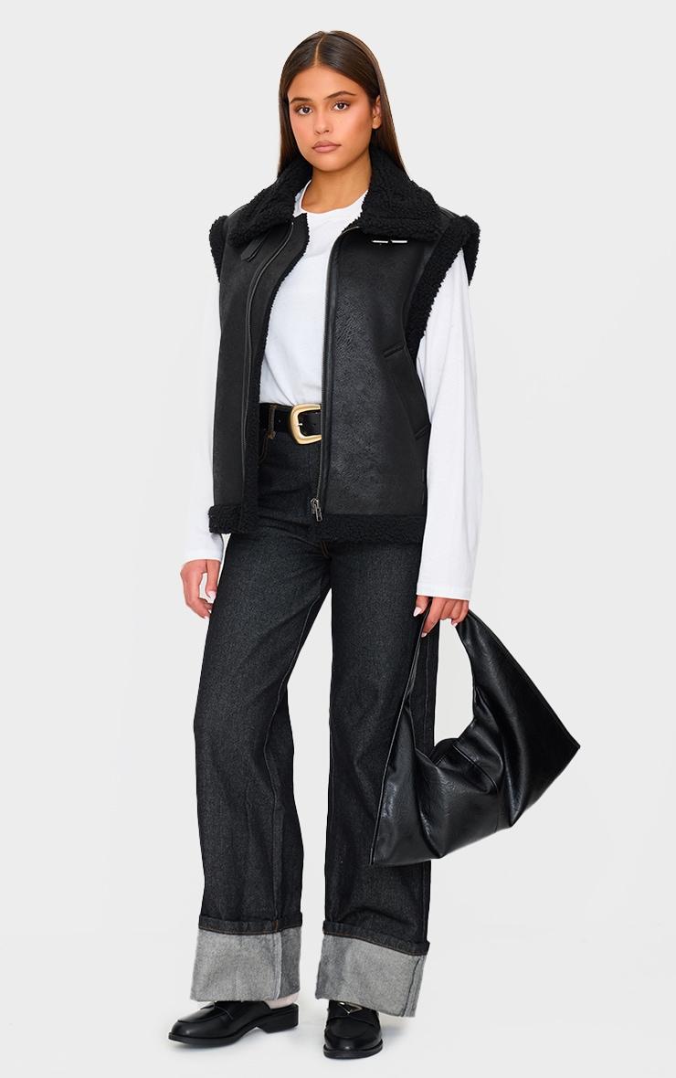 Black Borg Buckle Vest Product Image