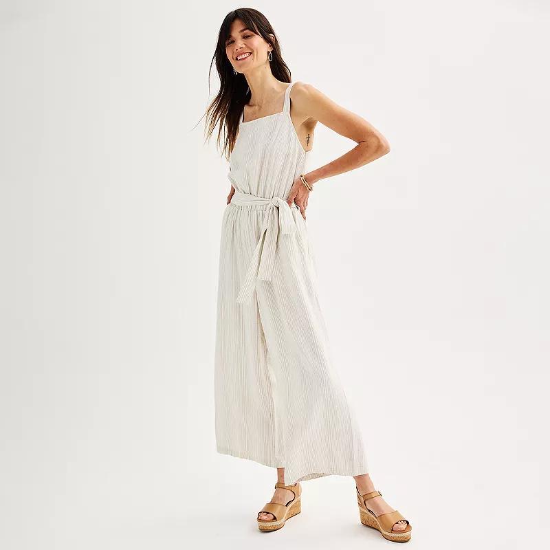 Womens Sonoma Goods For Life Wide Leg Jumpsuit Product Image