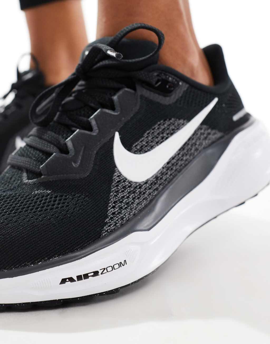 Nike Running Air Zoom Pegasus 41 sneakers in black and white Product Image