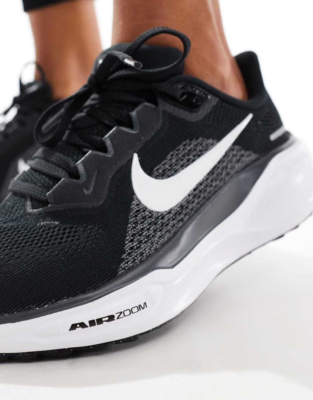 Nike Running Air Zoom Pegasus 41 sneakers in black and white Product Image