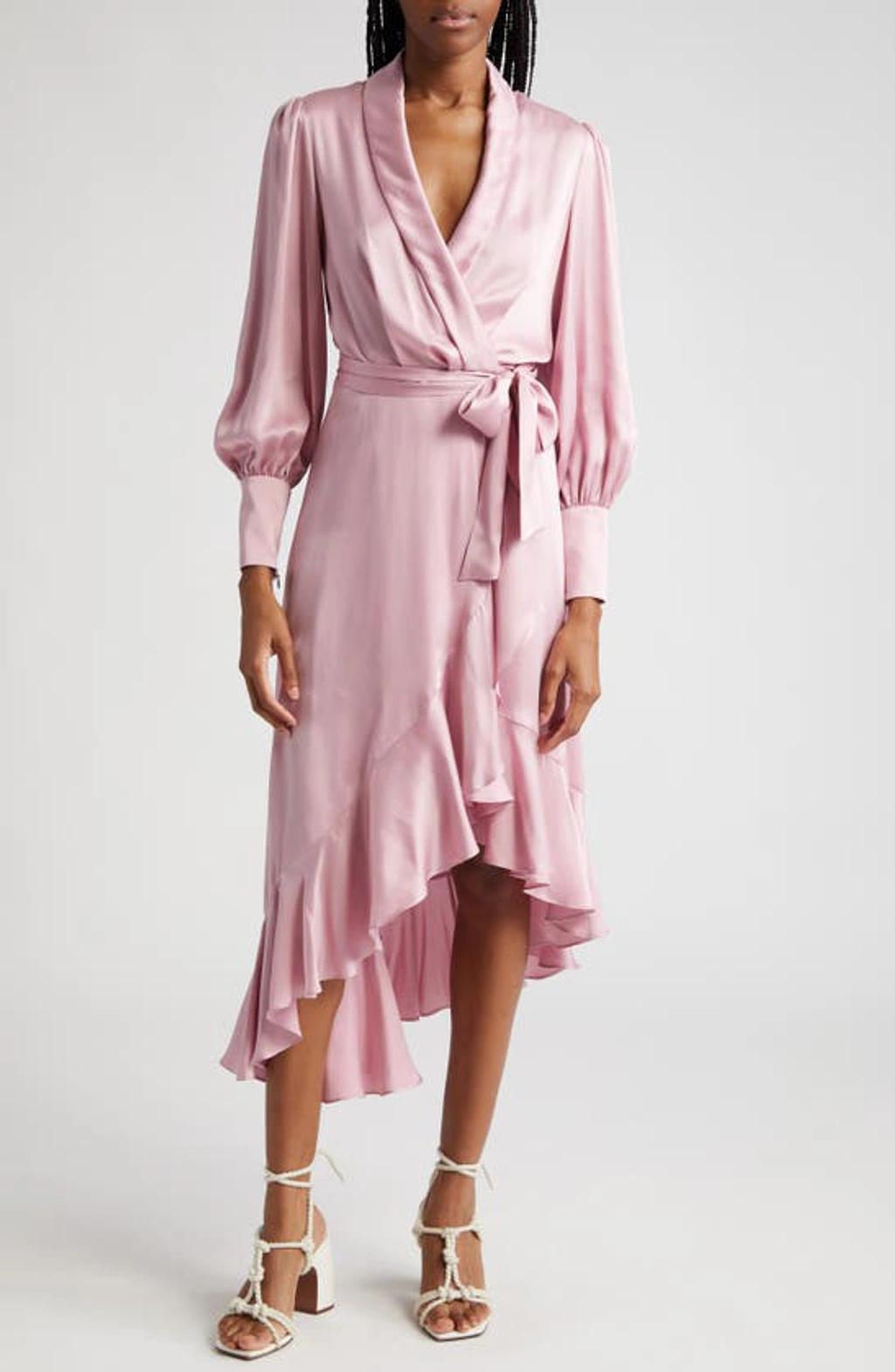 ZIMMERMANN Dress In Rose-pink Silk Product Image