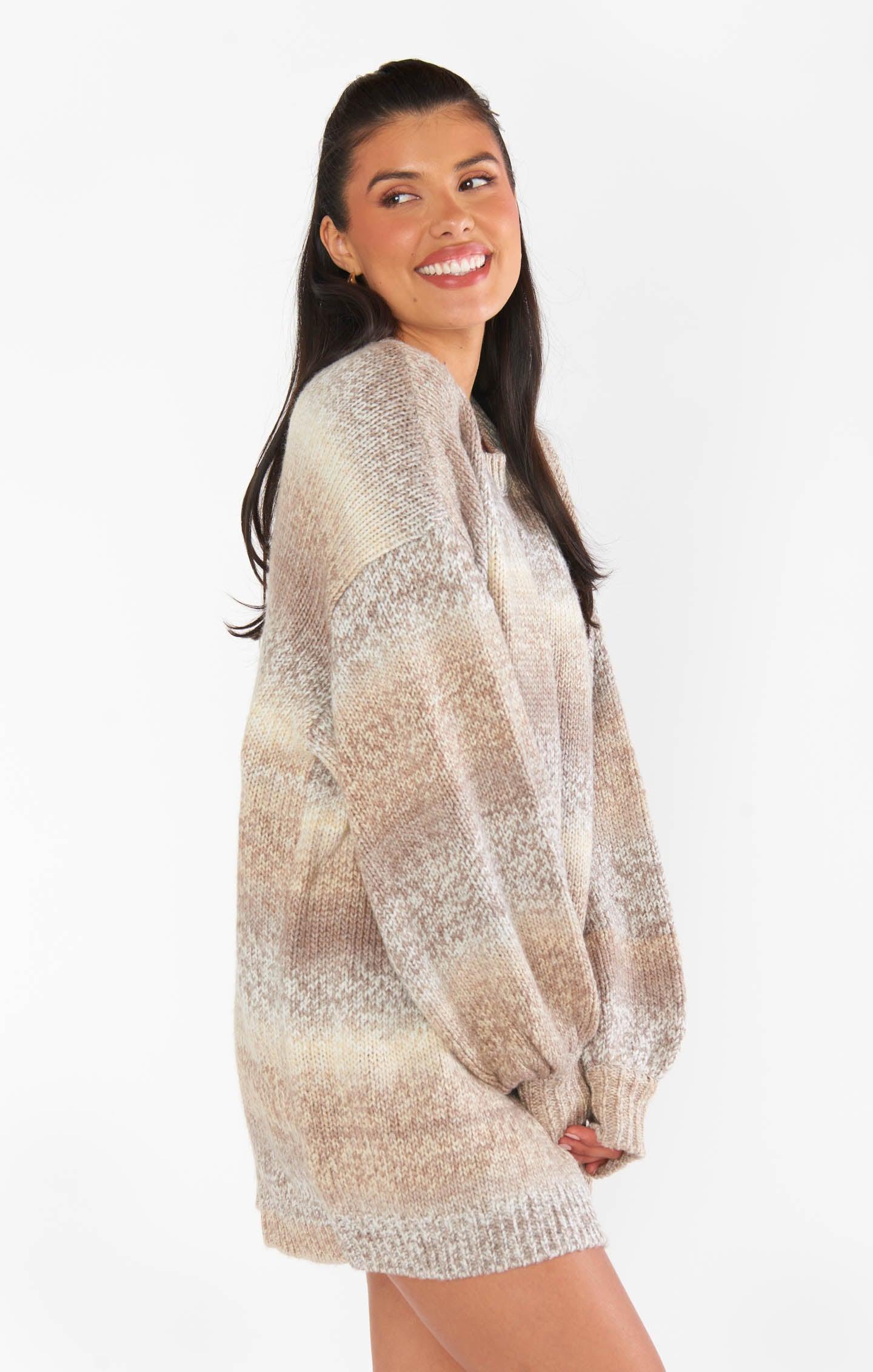 Timothy Tunic Sweater ~ Neutral Space Dye Knit Product Image