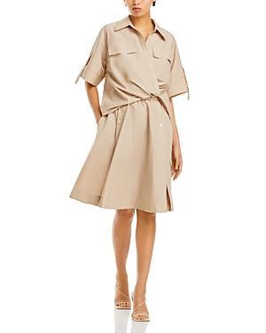 3.1 Phillip Lim Short Sleeve Draped Shirt Dress Product Image