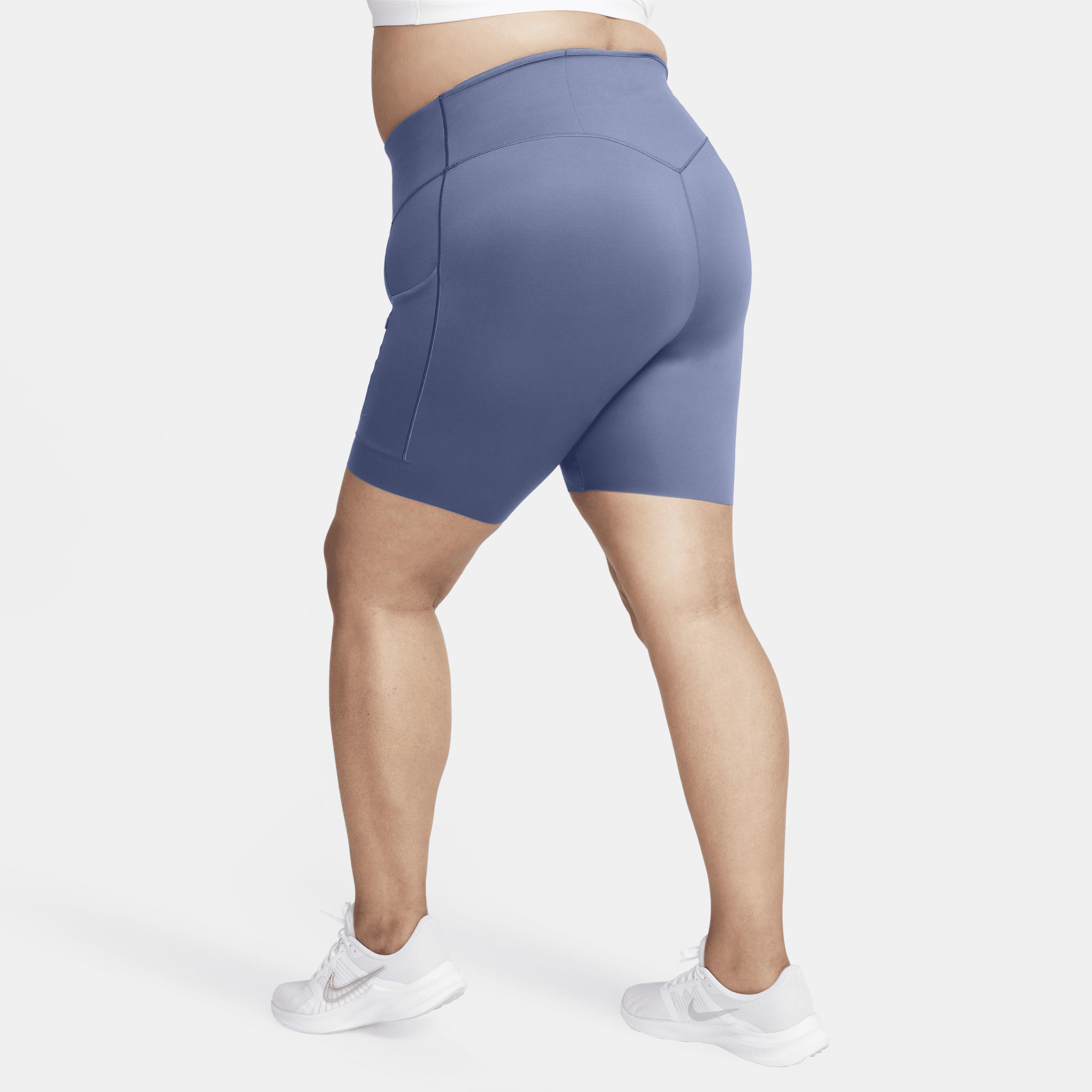 Nike Womens Go Firm-Support High-Waisted 8 Biker Shorts with Pockets (Plus Size) Product Image