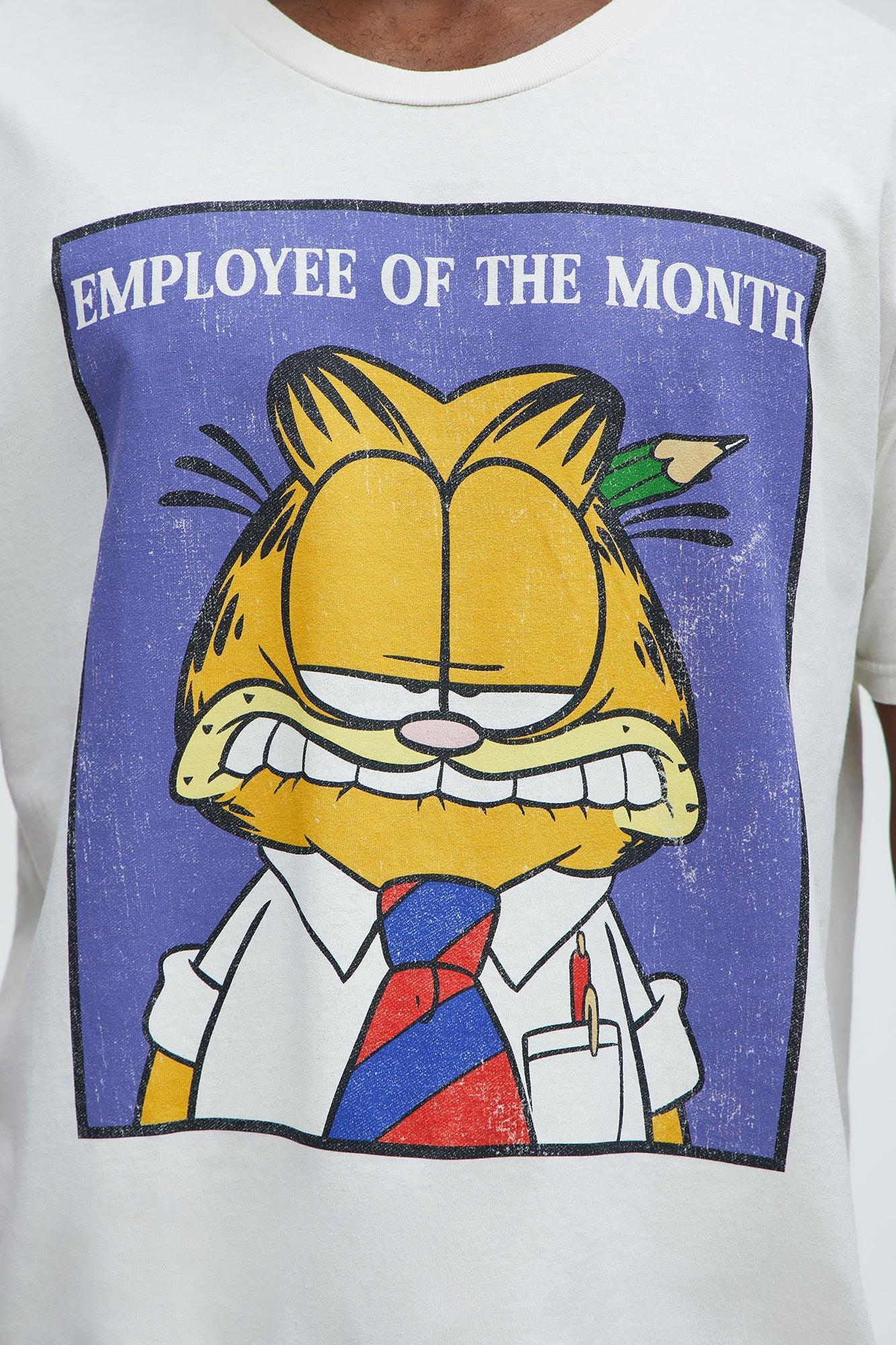 Garfield Employee Of The Month Oversized Short Sleeve - Off White Product Image