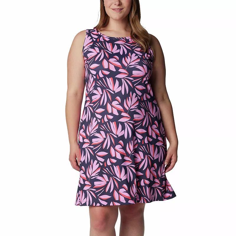 Plus Size Columbia Chill River Print UPF 50 Moisture-Wicking Active Dress, Womens Product Image