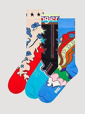 Wrangler® x Happy Socks 3-Pack Gift Set | Women's ACCESSORIES | Wrangler® Product Image