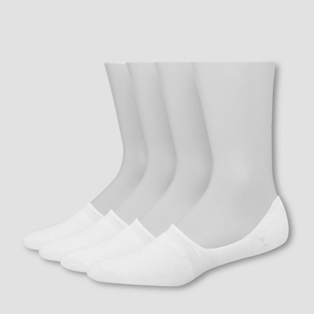 Hanes Premium Mens 4pk Liner Socks - White 6-12 Product Image