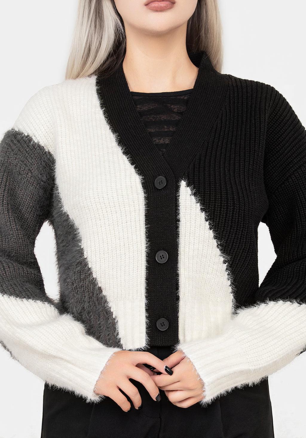 Parallax Stripe Knit Cardigan Product Image