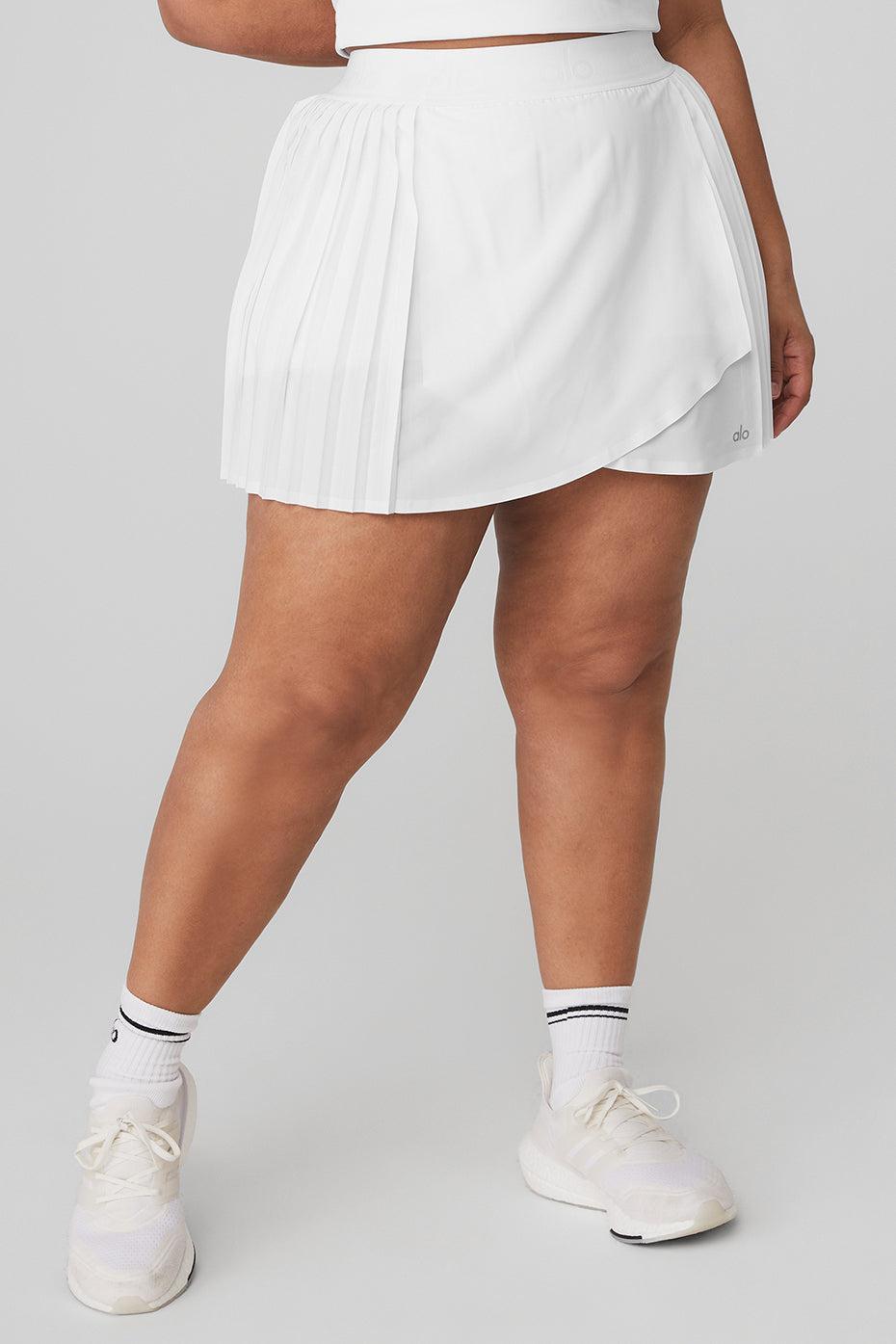 Aces Tennis Skirt - White Female Product Image