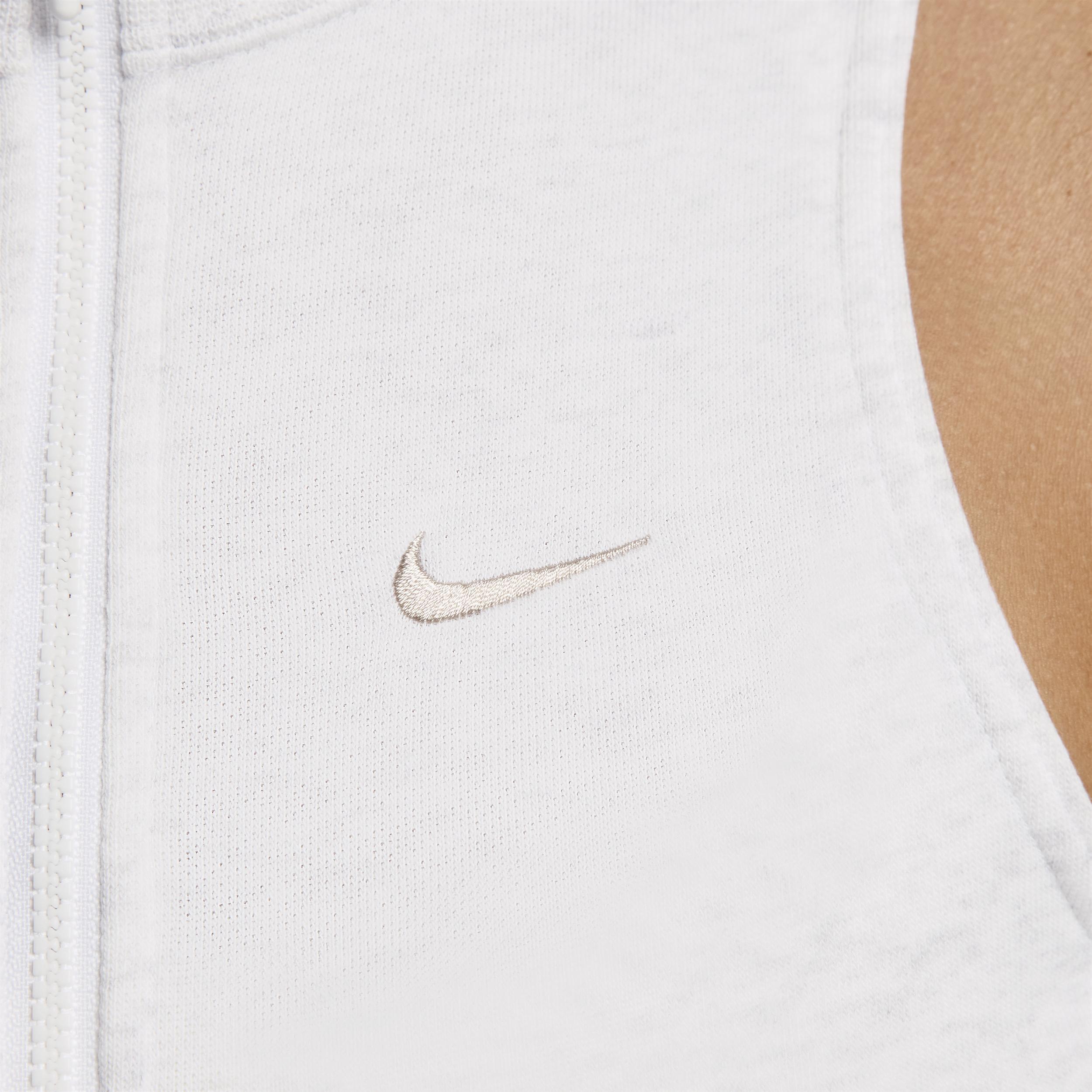 Nike Sportswear Chill Terry Women's Slim Cropped 1/2-Zip French Terry Tank Top Product Image